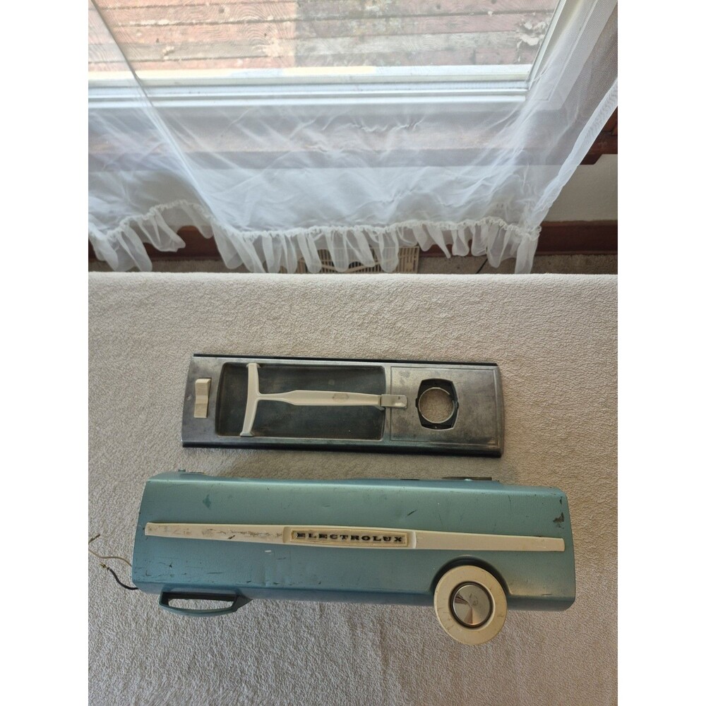 Vintage Electrolux 1205 Vacuum Teal Body Shell Cover Wheels Parts Repair